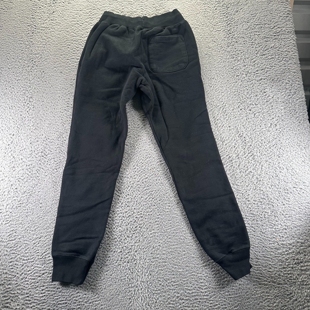Vintage Champion Reverse Weave Sweatpants Mens S Black Lined Joggers Tapered - Picture 4 of 9
